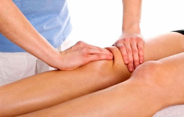 Massaging the knee joint helps to relieve the performance of knee joint disease