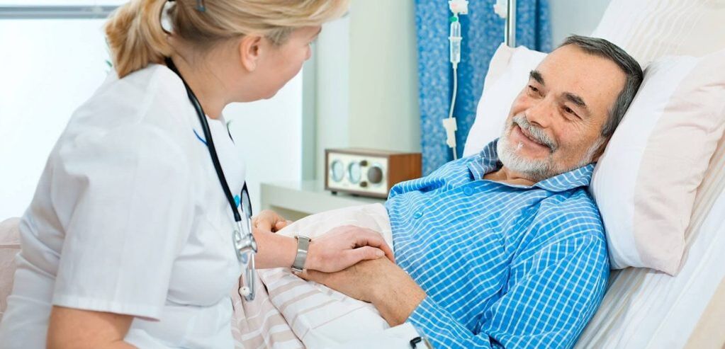 After changing the knee joint, men's recovery