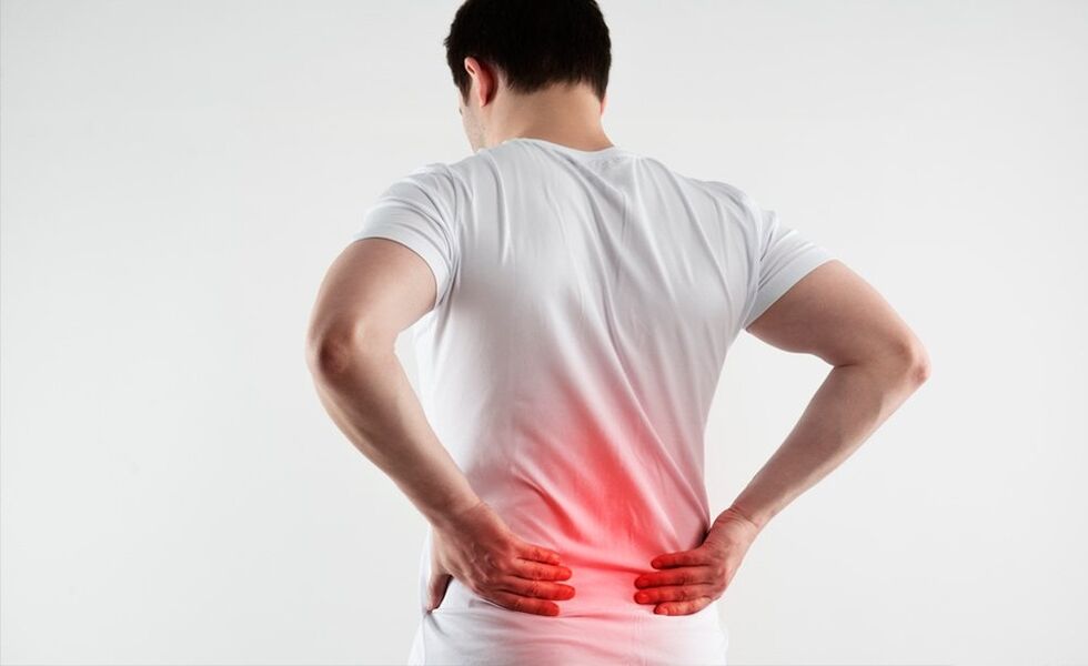 Low back pain caused by osteochondrosis